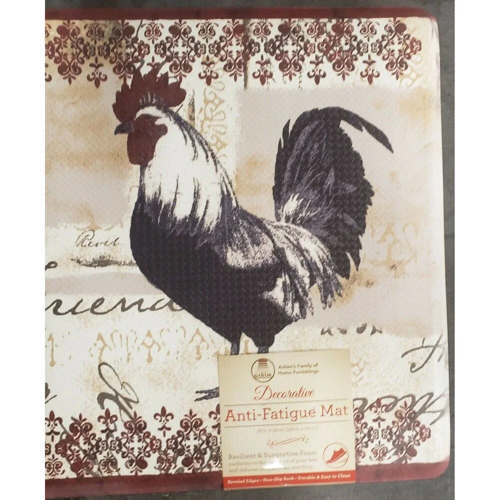 Anti-Fatigue Non Slip Printed PVC Kitchen Floor Mat (18